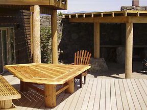 Commissioned cedar table for 12.